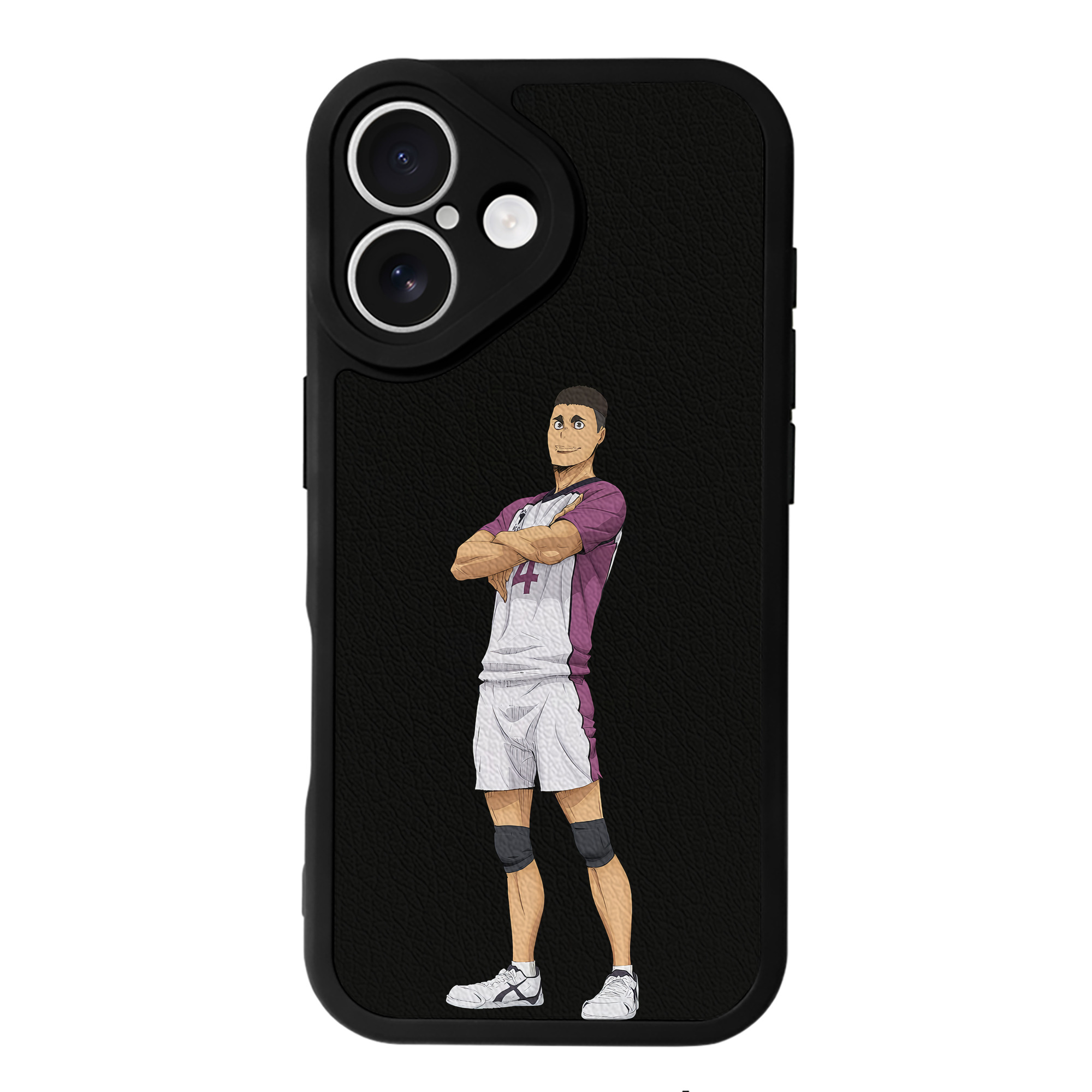 （画像用） ハイキュー!! Haikyu!! 【iPhone 16シリーズ対応】シリコンスマホケース（レザー調） 材質：シリコン